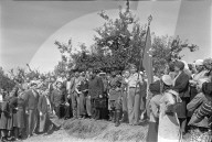 Abreise; Russische Internierte versammeln sich; 1945