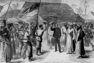 Henry Morton Stanley trifft David Livingstone in Afrika