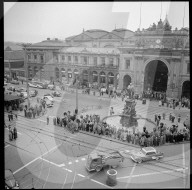 3 Schweigeminuten für Volk von Ungarn, Zürich Bahnhofplatz 1956
