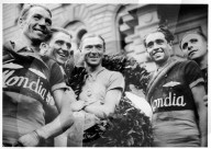 Tour de Suisse 1938: Canavesi, Del Cancia, Sieger Valetti, Cecchi