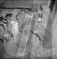 Auswechslung der Eisenbahnbrücke in Zürich-Wipkingen 1947