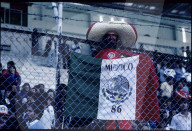 Mexikanischer Fussball Fan 1985