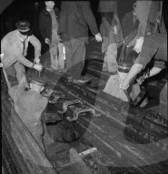 Auswechslung der Eisenbahnbrücke in Zürich-Wipkingen 1947