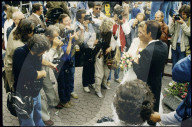 Fotografen bei Dreharbeiten zur Schwarzwaldklinik 1984