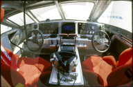 Hochtechnologie-Boot "Atlantic Challenger": Cockpit, 1988