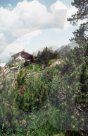 Maloja 1977: Segantini-Atelier mit Segantini-Wolken