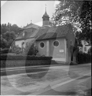 Kirche in Bauen UR 1961 mit Gedenktafel Alberik Zwyssig