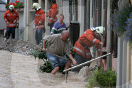 Unwetter 2005: Feuerwehreinsatz