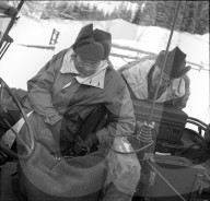 Soldaten der US-Armee mit Funkanlage; 1946