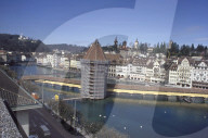 Wiederaufbau der Kapellbrücke 1994