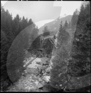 Bahnbrücke bei Wassen, 1959