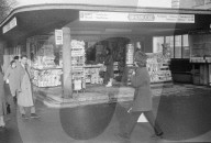 Zeitungskiosk an der Shilbrücke, Zürich 1963
