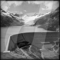 Grimselsee mit Unteraargletscher 1950