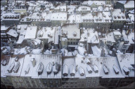 Verschneite Dächer der Berner Altstadt 1980