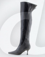 Lederstiefel mit hohem Schaft von Willy Löw, Stiletto, overknee