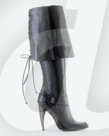 Lederstiefel mit High Heels von Alexander McQueen, Stiletto