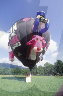 Heissluftballon wirbt für den Film "Son Of The Pink Panther", 1993