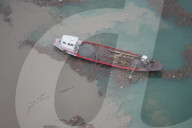 Unwetter 2005: Treibholz bei Brunnen