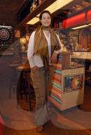 Tonia Maria Zindel während einer Drehpause zu "Lüthi und Blanc" 2006