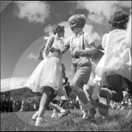 Solennität in Burgdorf 1951; Tanzvorführung von Kindern