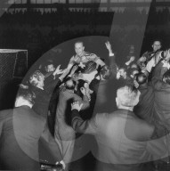 Radball-WM 1960: Sieger Adolf Oberhänsli und Erwin Oberhänsli