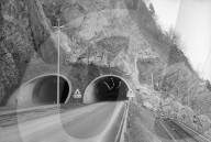 Felssturz beim Loppertunnel 1973
