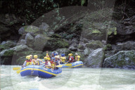 Abenteuerferien in Costa Rica; Riverrafting 1991