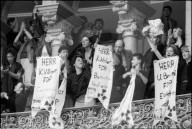 Nationalratsdebatte über Tschernobyl: Protest auf der Zuschauertribühne, 1986