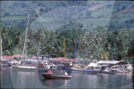Boote im Hafen von Kupang, 1986
