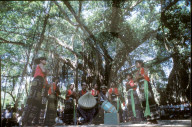Frauen beim Volkstanz auf der Insel Sawu, Indonesien, 1986