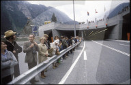 Eröffnung Gotthard Strassentunnel bei Göschenen 1980