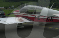 Unfall Sportflugzeug mit Frau, Buochs 2004