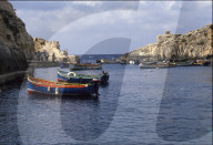 Wied iz-Zurrieq; Eingang zur "Blauen Grotte", 1988