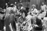 Nationalrätinnen Anita Fetz, POCH, Verena Grendelmeier, LDU 1986