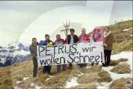 Protest gegen Schneemangel 1988