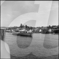 Heinrich Lübke in der Schweiz 1961: Flussfahrt auf dem Rhein