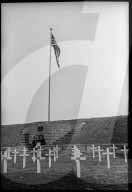 WK 2: Kriegsfriedhof der amerikanischen Fliegern, Münsingen 1945 
