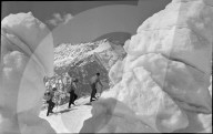 Zweitägige hochalpine Skitour im Berner Oberland, 1950