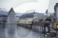 Wiederaufbau der Kapellbrücke 1994