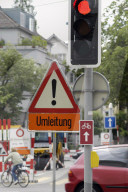 Verkehrsschildersalat in Zürich 2005