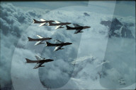Patrouille Suisse im Formationsflug 1982