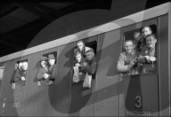 Deutsche Internierte verlassen die Schweiz; Abreise; 1945