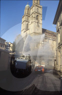 Jugend-Demonstrationen in Zürich 1980: Wasser-Werfer
