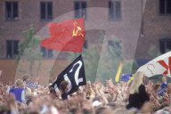Zuschauer an U2-Konzert in Göteborg, 1987