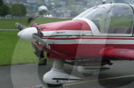 Unfall Sportflugzeug mit Frau, Buochs 2004