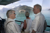 Judith Stamm und Markus Rauh auf dem Weg zum Rütli, 2006