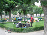 Kiffer auf der Berner Münsterplattform, 2004