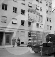 Hausfassade nach Gasexplosion, Genf 1953
