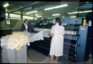 Frauen in der Wäscherei des Hotels "Beau Rivage", Lausanne 1996