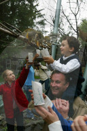 Fredy Knie Jr. und Ivan Frédéric an seinem dritten Geburtstag, 2004